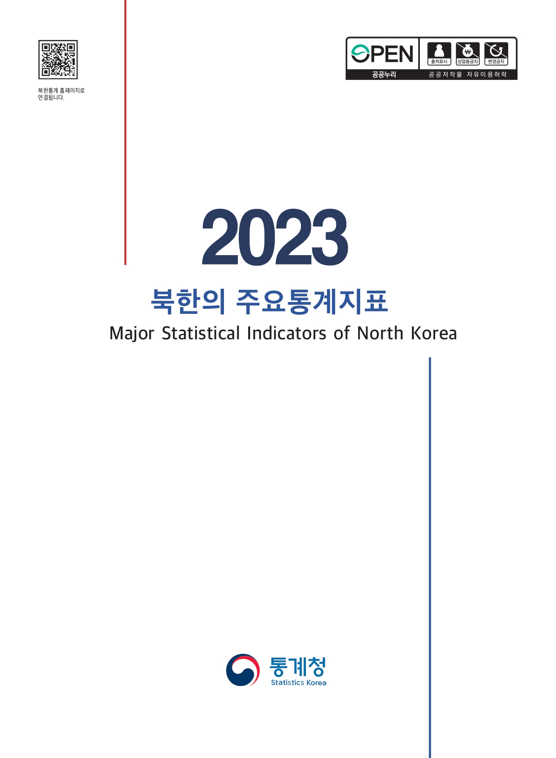 2023 북한의 주요통계지표