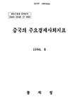 중국의 주요경제사회지표(1996)